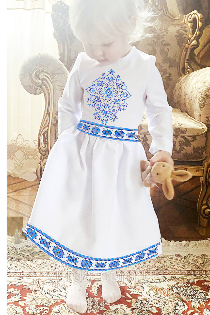 Пошита дитяче плаття для вишивки модель Ніка