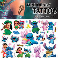 Детские татуировки Лило и Стич Lilo & Stitch Tatto Set