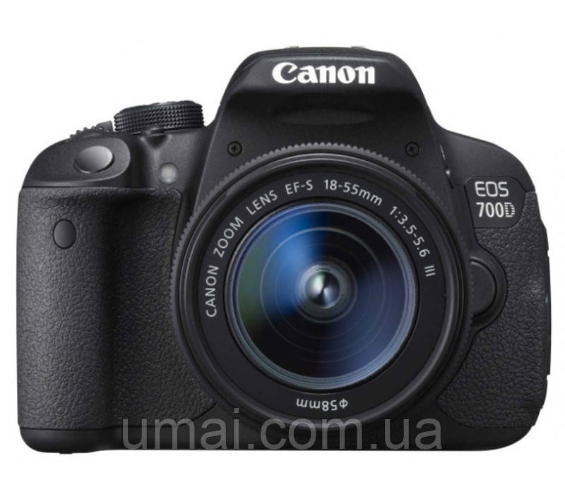 Фотоаппарат Canon EOS 700D EF-S 18-55 mm 18MP f/3.5-5.6 III Full HD Гарантия 36 месяцев + 128GB SD Card - фото 1 - id-p1837472810