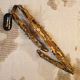 Двой одноточковий збройовий тактичний ремінь CORDURA Fabric мультикам., фото 2