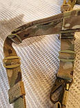 Двой одноточковий збройовий тактичний ремінь CORDURA Fabric мультикам., фото 8