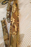 Двой одноточковий збройовий тактичний ремінь CORDURA Fabric мультикам., фото 9