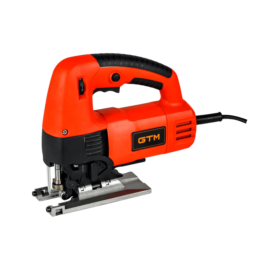 Потужний електричний ручний електролобзик GTM JS120/750EM : 750 Вт, 3000 ход/хв, хід полотна 24 мм, вага 3,6 кг