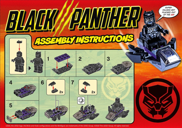 Lego Avengers Super Heroes Marvel Black Panther with Jet: фигурка ...