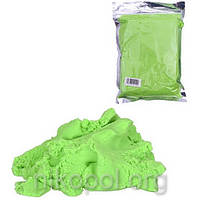 Кинетический песок 1000 грамм зеленый, в вакуумном пакете