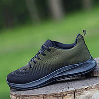 Кроссовки мужские хаки весенние летние Кросівки чоловічі весняні літні хакі (Код: Б3010тк)