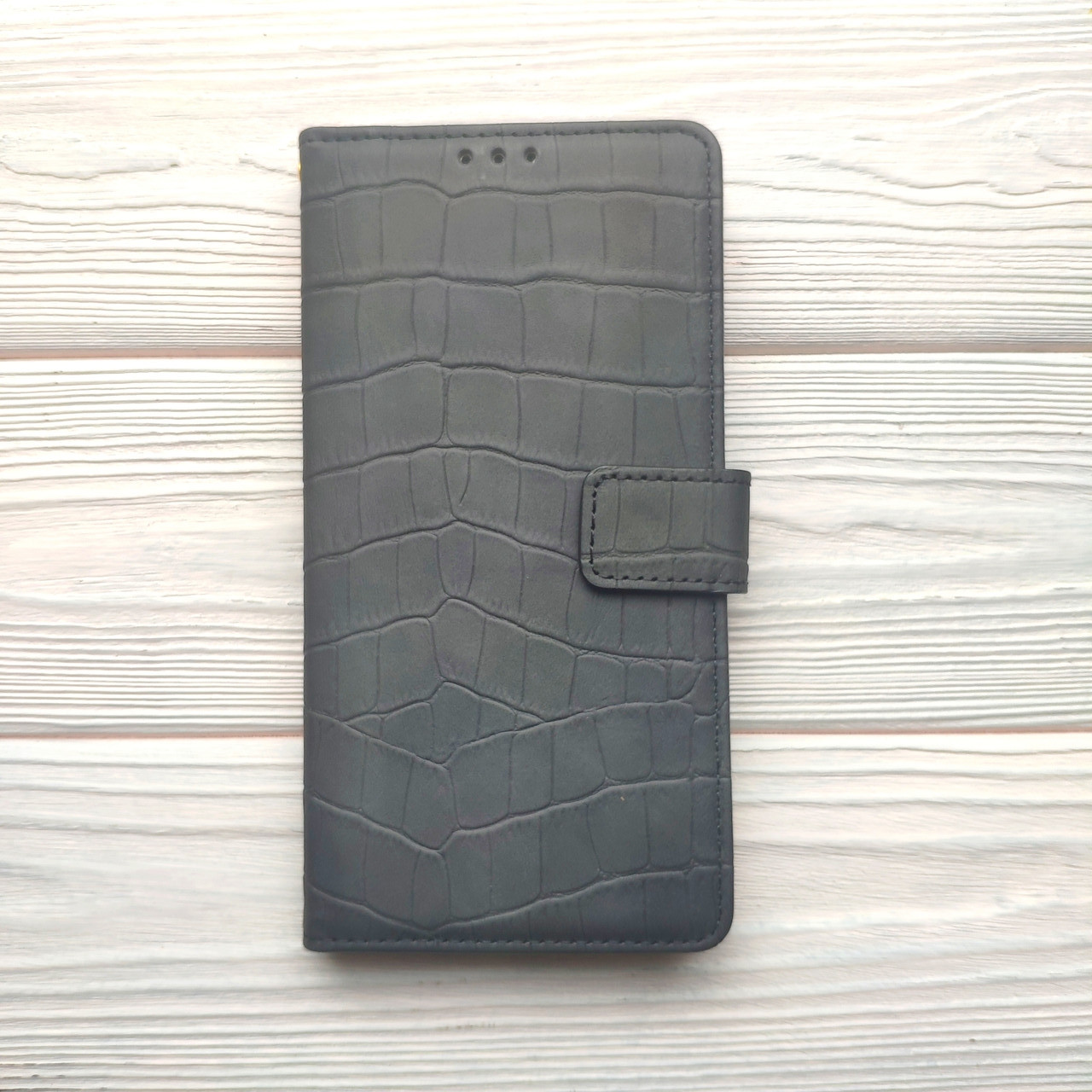 Чохол Croco для Xiaomi Redmi 12C книжка з візитницею Графіт, фото 1