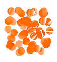 Конфетти, метафан "Disco", Испания, вес - 50 г, размер - 23 мм, цвет - оранжевый
