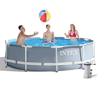 Бассейн каркасный Intex 26702, 305 x 76 см 4445л + фильтр насос (1 250 л/ч)