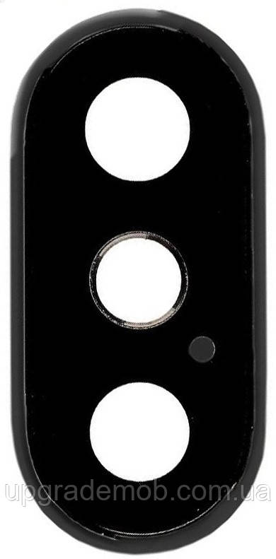 Скло камери iPhone XS/XS Max сіре Space Gray + кільце, фото 1