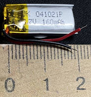 Літій-полімерний акумулятор Voltronic 041021P  3,7v 160mAh зі схемою захисту