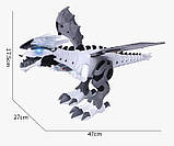 Механічний динозавр робот, світло звук дим з рота, фото 6