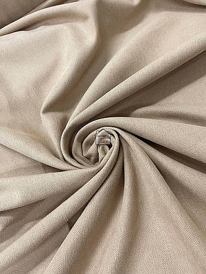 Двосторонній льон для штор California V 5 однотонна шторна тканина, бежевий колір