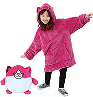 Детская толстовка-игрушка Huggle Pets Ultra Plus Hoodie Розовый | Кофта-игрушка | Мягкая игрушка-подушка