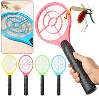 Ракетка электрическая мухобойка с аккумулятором | Элекромухобойка для мух и комаров