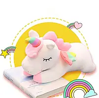 М'яка іграшка Білий Єдиноріг. Дуже великий білий Єдиноріг 80см!