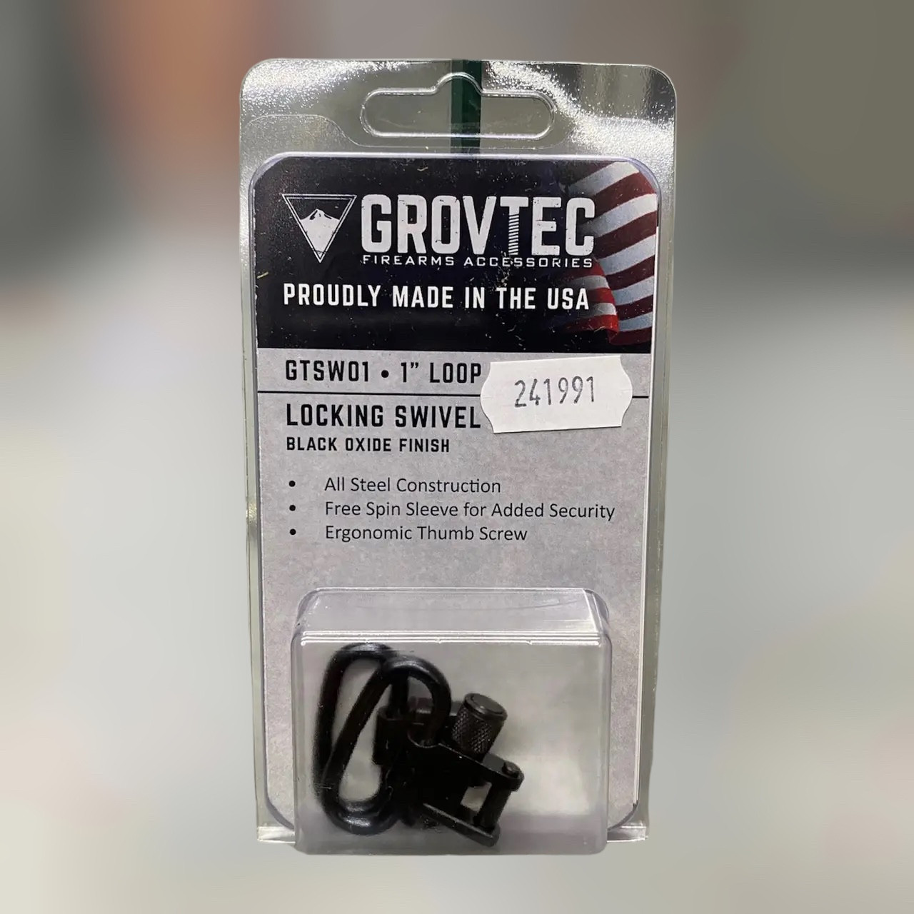 Антабки (2 шт.) GrovTec для ременя шириною 2.5 см., кріплення для ременя на зброю