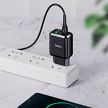 СЗУ Hoco N6 Home Charger Charmer dual port QC3.0 charge белый, фото 5