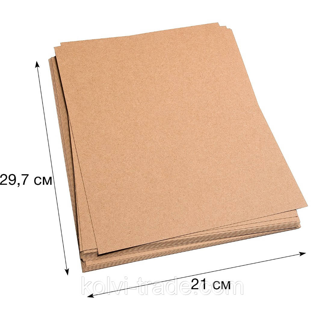 Крафтовий папір А4 90 г/м2 у аркушах для пакування (250 аркушів у пачці)