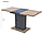 Столовий стіл Doros Бостон Дуб Сонома / Графіт 150х70х79 (81339362), фото 6