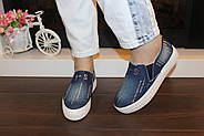 Сліпони жіночі сині джинсові Т1524, фото 6