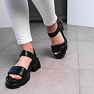 Жіночі сандалі Fashion Tubby 3614 36 розмір 23,5 см Чорний, фото 6