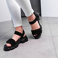 Жіночі сандалі Fashion Sheba 3629 40 розмір 25,5 см Чорний, фото 6