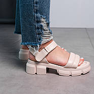 Жіночі сандалі Fashion Tubby 3635 37 розмір 24 см Бежевий, фото 3