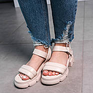 Жіночі сандалі Fashion Tubby 3635 37 розмір 24 см Бежевий, фото 4