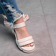 Жіночі сандалі Fashion Tubby 3635 37 розмір 24 см Бежевий, фото 5