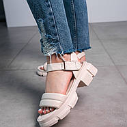 Жіночі сандалі Fashion Tubby 3635 37 розмір 24 см Бежевий, фото 7
