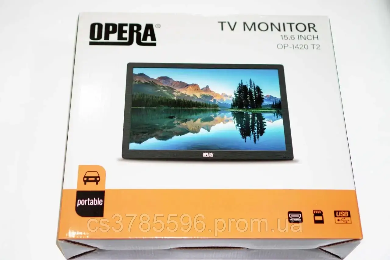 Портативный телевизор с Т2 TV Opera OP-1420 + HDMI 14,4" дуйма экран - фото 3 - id-p1900982059