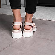 Жіночі сандалі Fashion Bean 3650 39 розмір 25 см Бежевий, фото 2