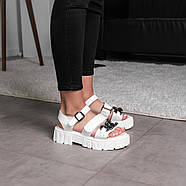 Жіночі сандалі Fashion Nala 3651 37 розмір 23,5 см Білий, фото 2