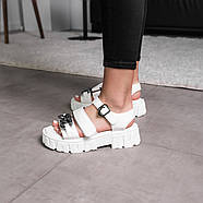 Жіночі сандалі Fashion Nala 3651 37 розмір 23,5 см Білий, фото 5