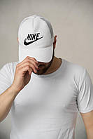 Кепка с сеткой мужская женская Nike летняя белая Бейсболка Найк унисекс повседневная