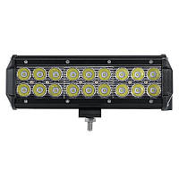 Автофара LED на дах (18 LED) 5D-54W-MIX (235 х 70 х 80) | LED балка на авто | Світлодіодна фара