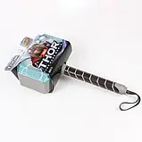 Молот Тора світловипромінюючий зі звуковим супроводом з ремінцем для руки Thor The Dark World, фото 8