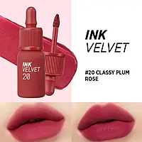 Матовый тинт для губ, Peripera, New Ink The Velvet, #20 Classy Plum Rose