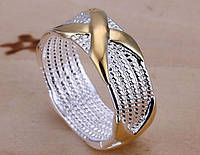Кольцо женское покрытие серебро код 774