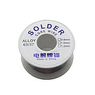 Припій з каніфоллю діаметр 1 мм | вага 50 г | Solder Core Wire (біла котушка), фото 5