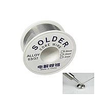 Припій з каніфоллю діаметр 1 мм | вага 50 г | Solder Core Wire (біла котушка), фото 6