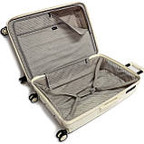 Пластикова велика валіза Airtex 639, 114 л, кремова, фото 6