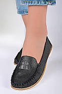 Мокасини туфлі жіночі сірі Т1347, фото 7