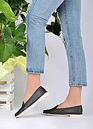 Мокасини туфлі жіночі сірі Т1347 38, фото 7