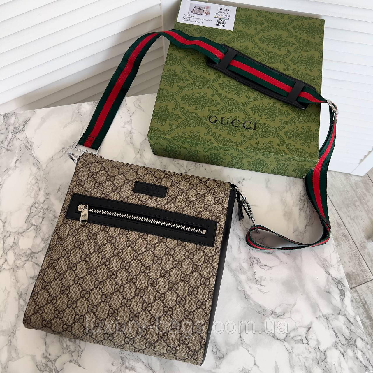 Чоловіча модна сумка через плече Gucci (люкс якість)
