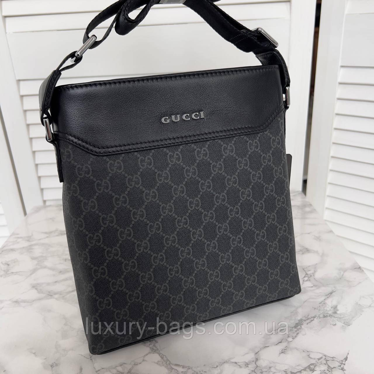 Чоловіча модна сумка Gucci (люкс якість)