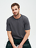 48,50,52. Чоловіча базова однотонна футболка з м'якого та приємного бавовняного матеріалу - темно-сіра, фото 7