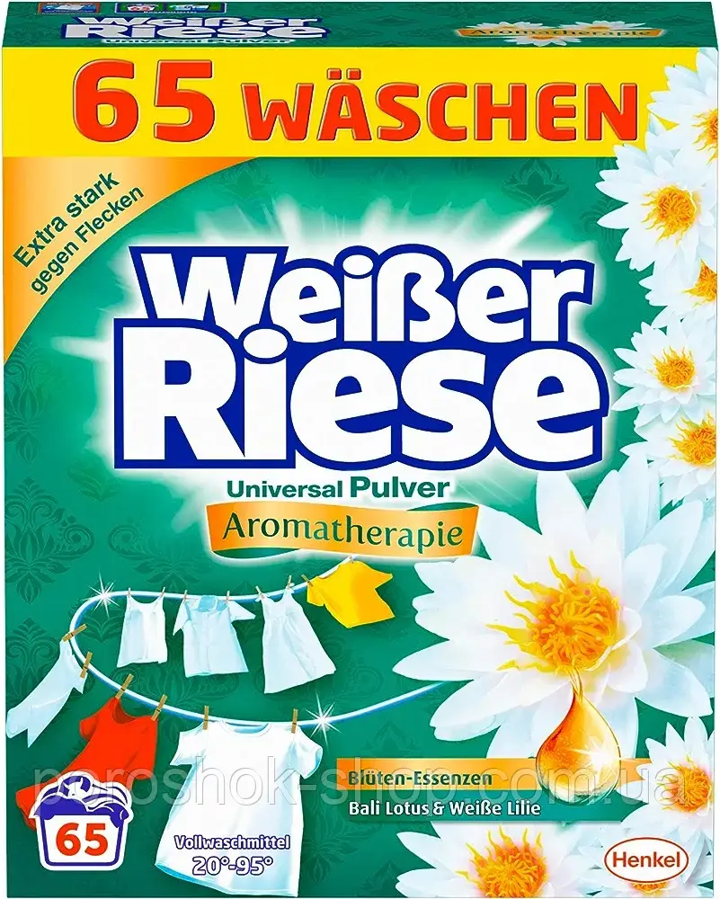 Пральний порошок Weiber Riese Universal Pulver Aromatherapie-3.575 кг(65 прань)