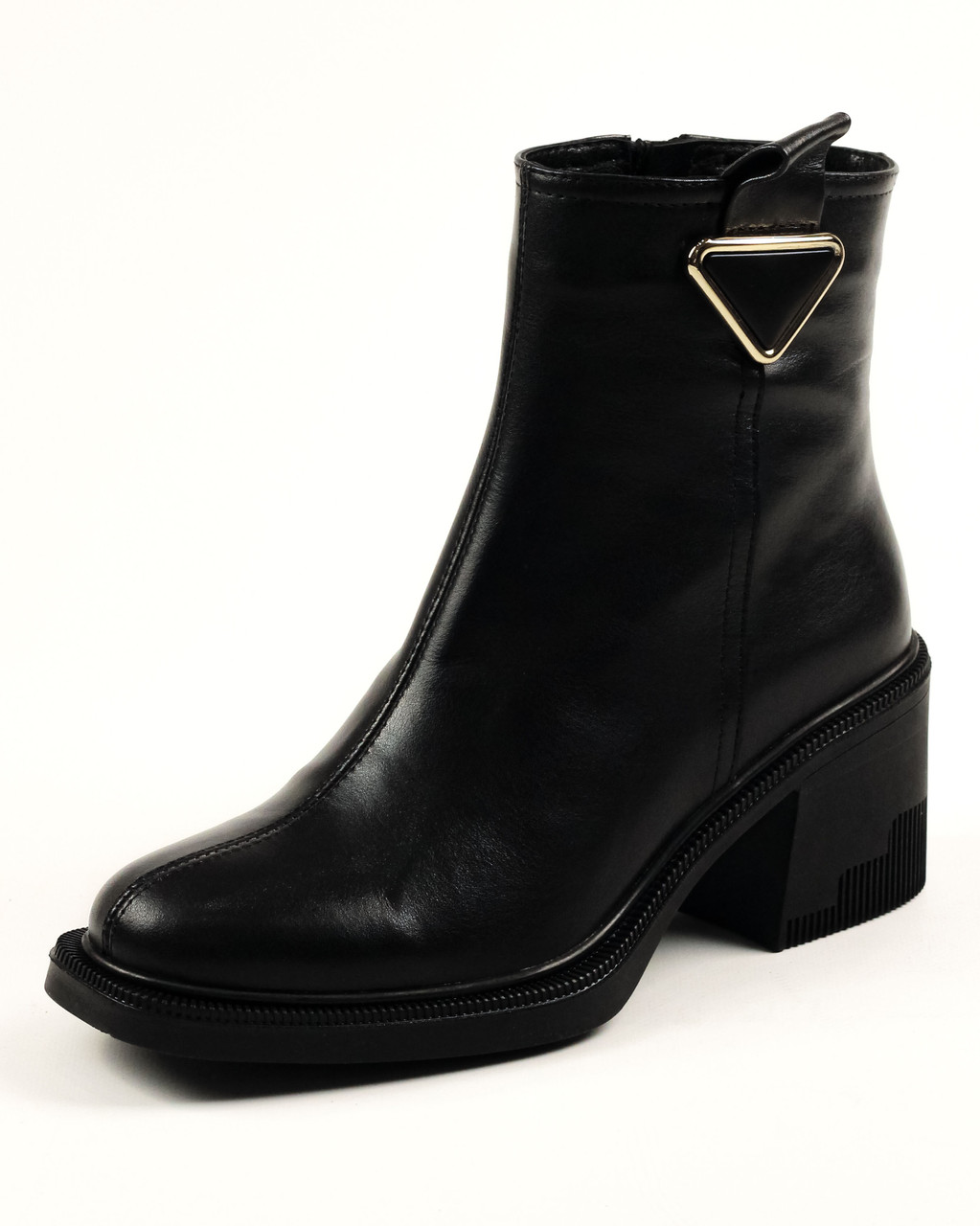 Черевики на підборах Mario Muzi 3743 38 чорні шкіра 36